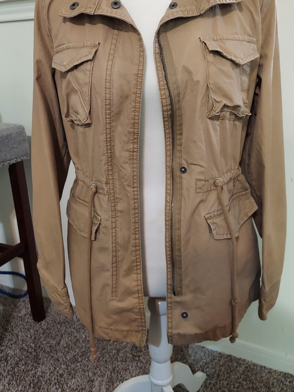 Old Navy Utility Jacket - Khaki Tan